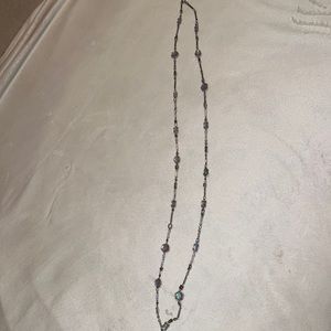 Kendra Scott Yazmin Silver Amethyst Mix Necklace